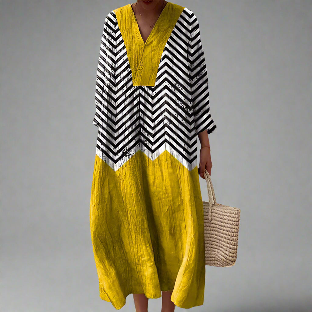 Szymański™ | Elegancka sukienka geometryczna