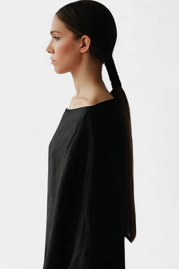 Szymański™ | Sukienka Kimono z Paskiem