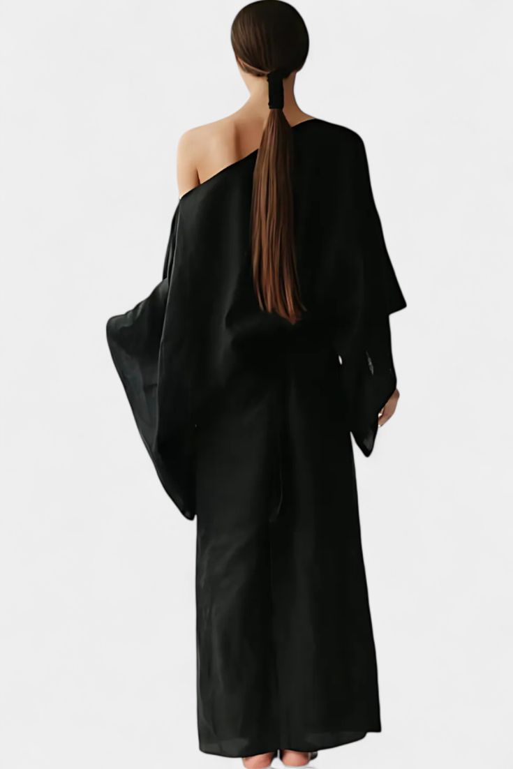 Szymański™ | Sukienka Kimono z Paskiem