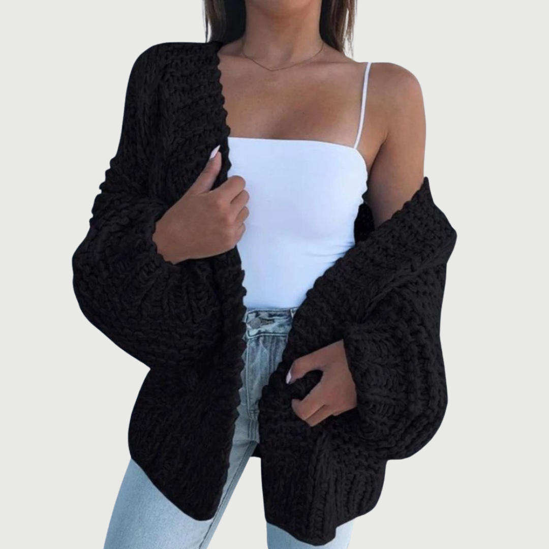 Szymański™ | Gruby Sweter Luźny Kardigan
