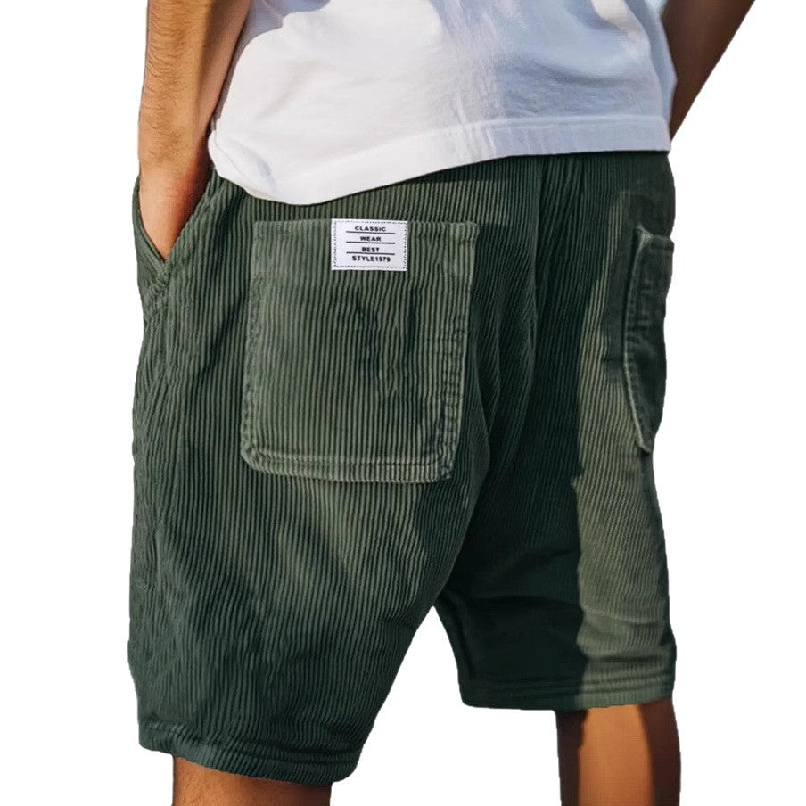 Szymański™ | Krótkie eleganckie szorty z weluru