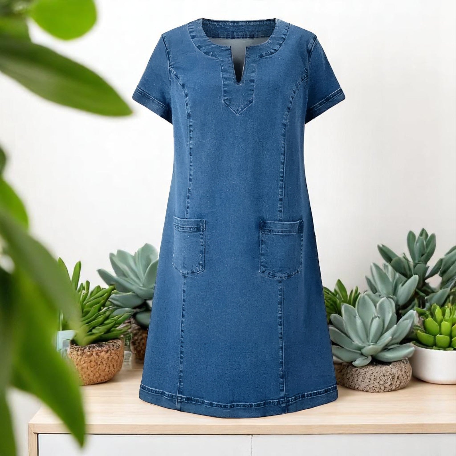 Szymański™ | DRES W STYLU JEANSOWYM