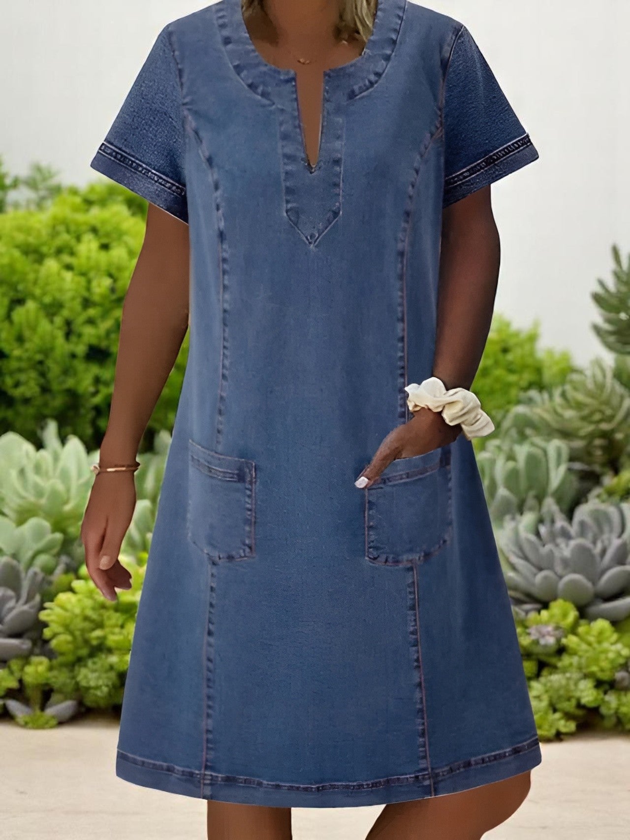 Szymański™ | DRES W STYLU JEANSOWYM