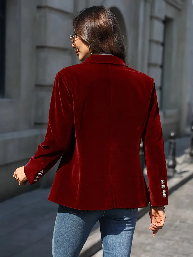 Szymański™ | Elegancka żakiet welurowy
