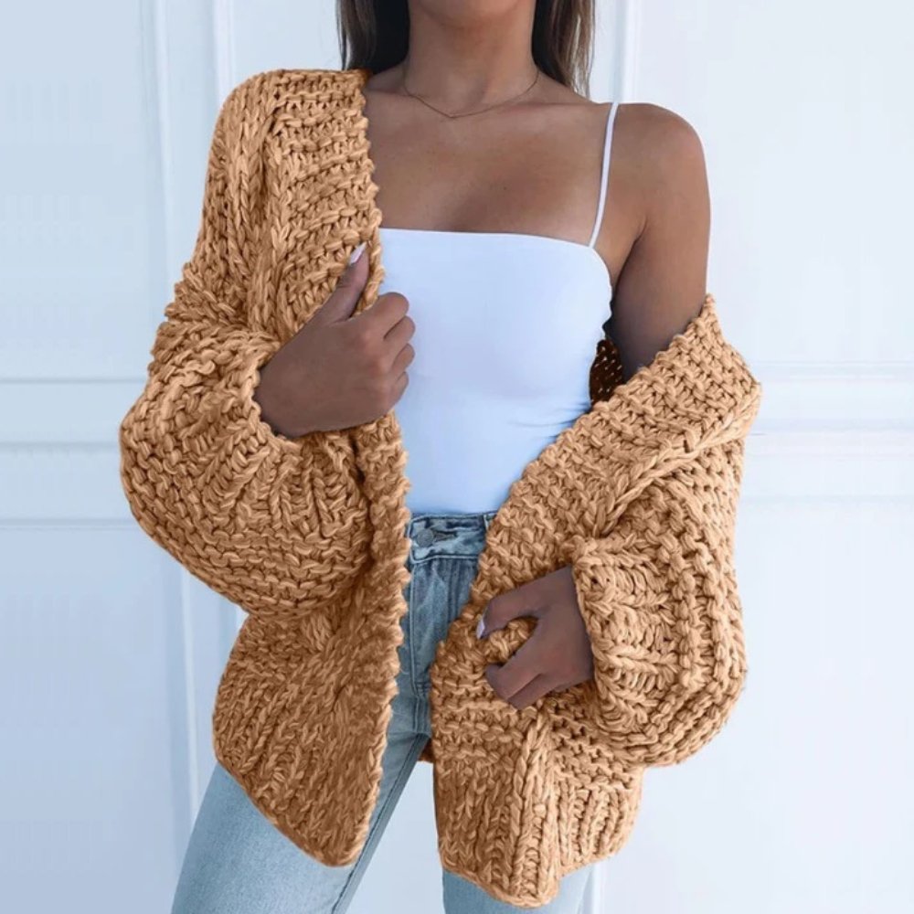 Szymański™ | Gruby Sweter Luźny Kardigan